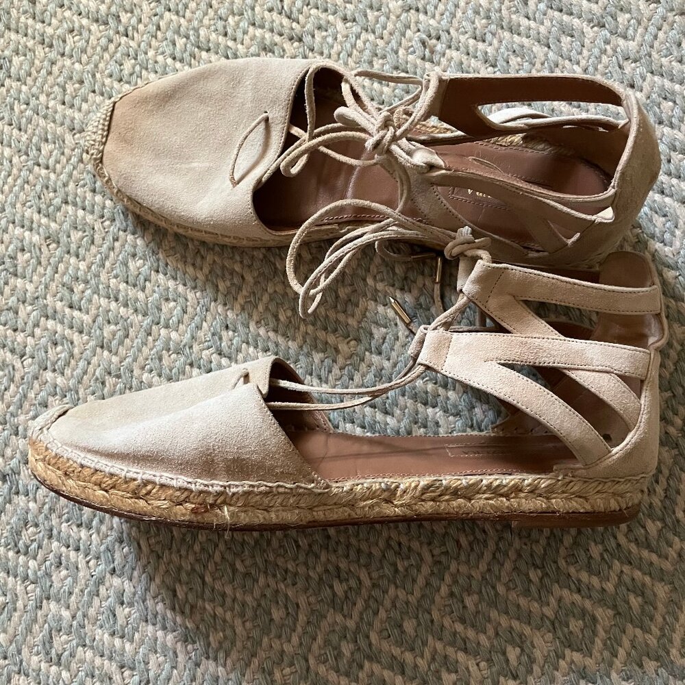AQUAZZURA Belgravia Espadrilles,  size 39.5 - Picture 6 of 12